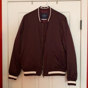 Maroon Bomber Jacket